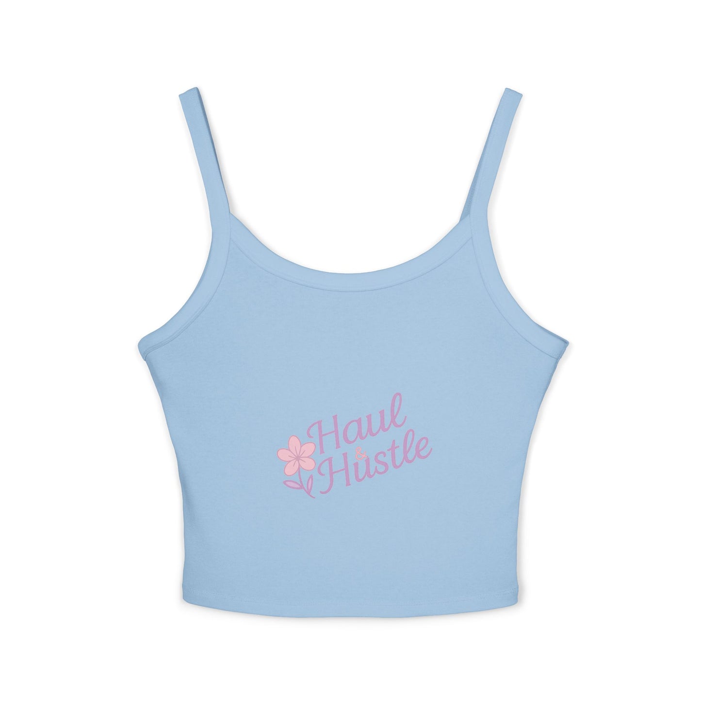 Haul & Hustle Women's Spaghetti Strap Tank Top - Casual Floral Workout Top