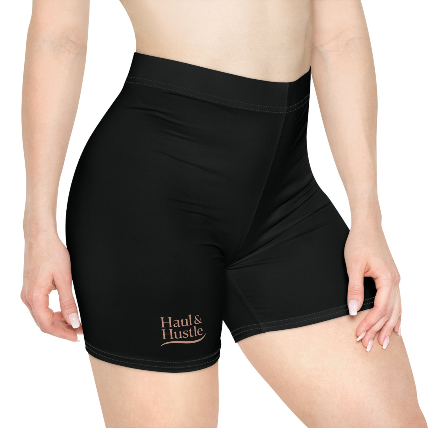 Haul & Hustle Women's Biker Shorts - Black Activewear for Comfort and Style