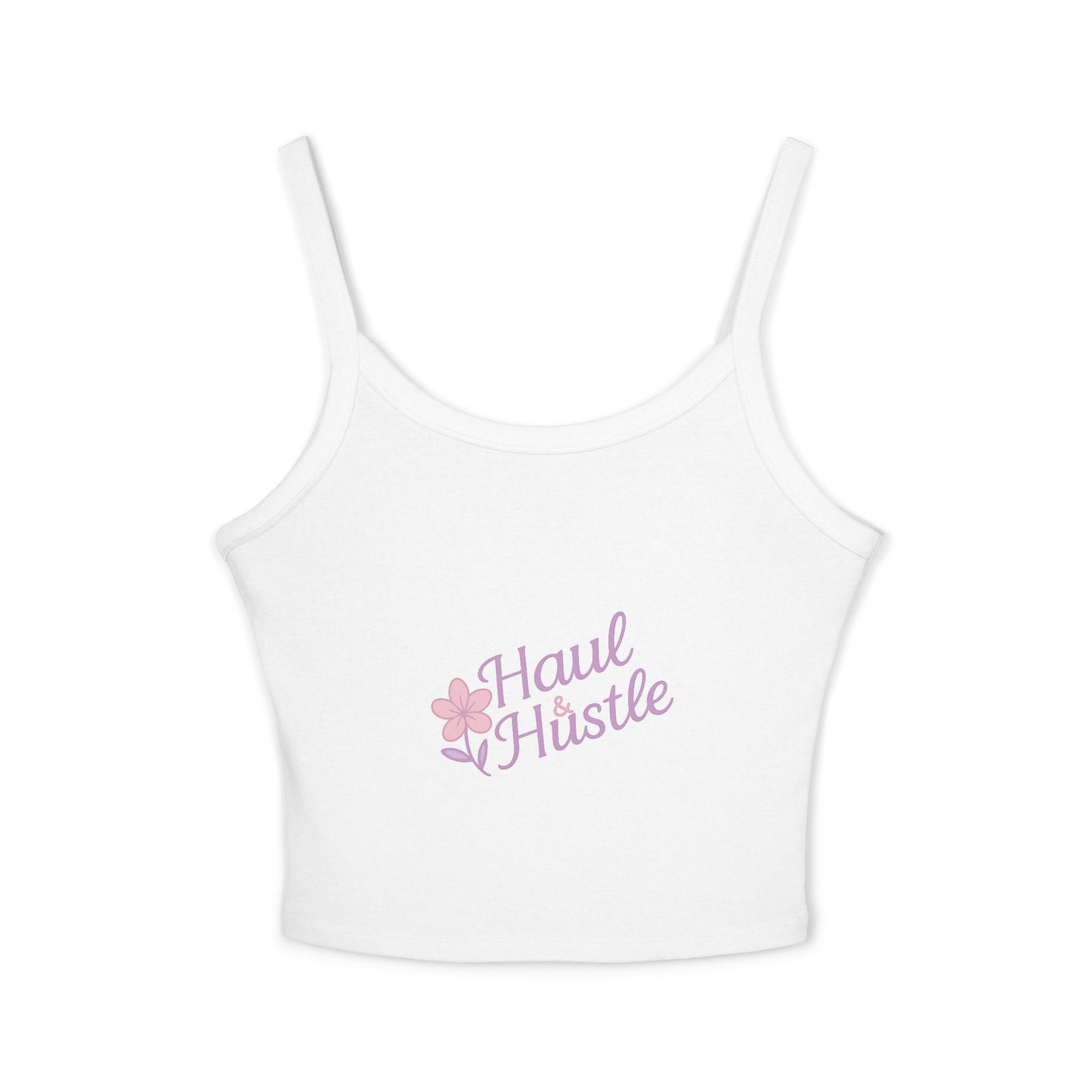 Haul & Hustle Women's Spaghetti Strap Tank Top - Casual Floral Workout Top
