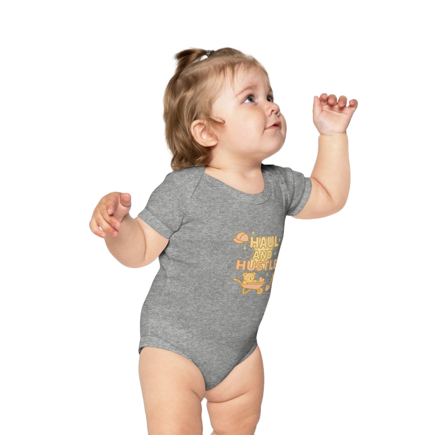 Haul and Hustle Baby Bodysuit - Comfy Cotton Infant Outfit for Little Go-Getters