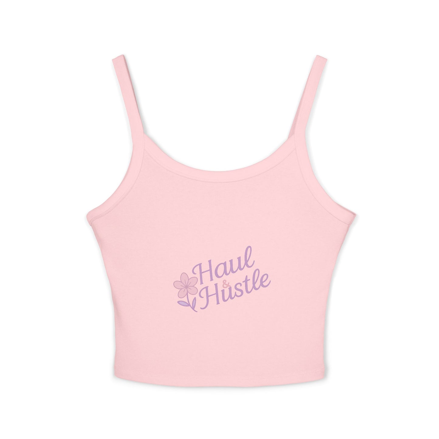 Haul & Hustle Women's Spaghetti Strap Tank Top - Casual Floral Workout Top