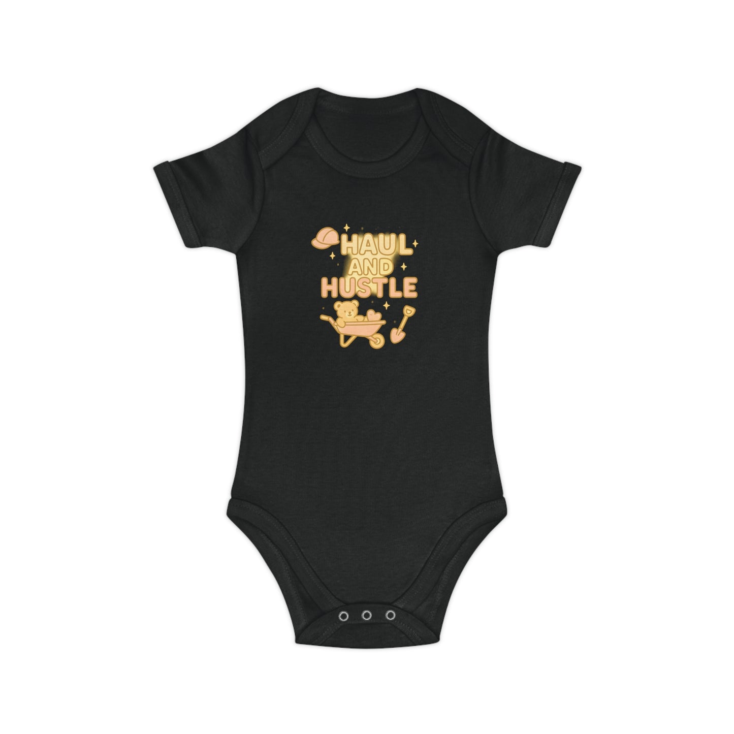 Haul and Hustle Baby Bodysuit - Comfy Cotton Infant Outfit for Little Go-Getters