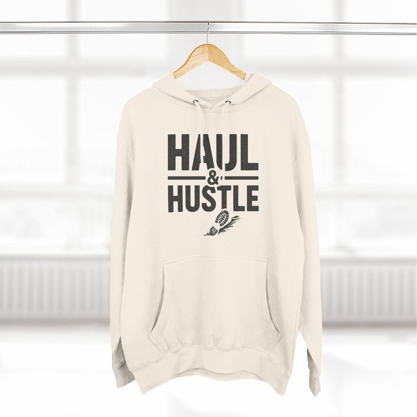Inspirational Fleece Hoodie - 'Haul & Hustle'