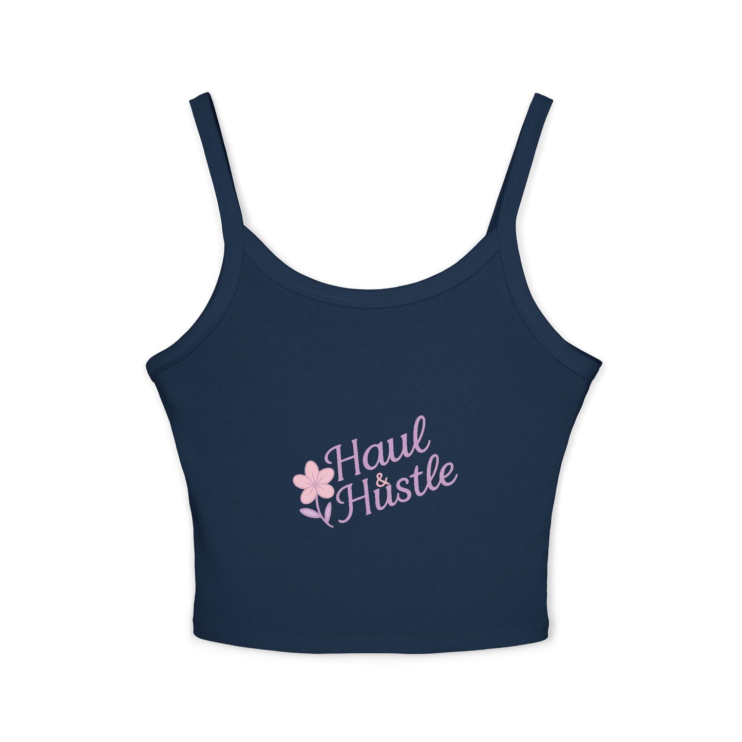 Haul & Hustle Women's Spaghetti Strap Tank Top - Casual Floral Workout Top