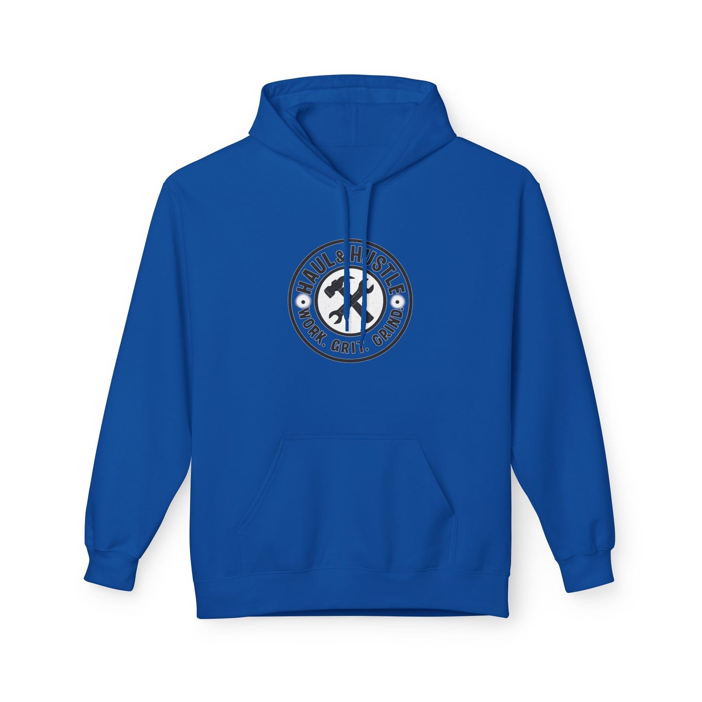 Haul & Hustle Motivational Fleece Hoodie for Active Lifestyle, winter warmer