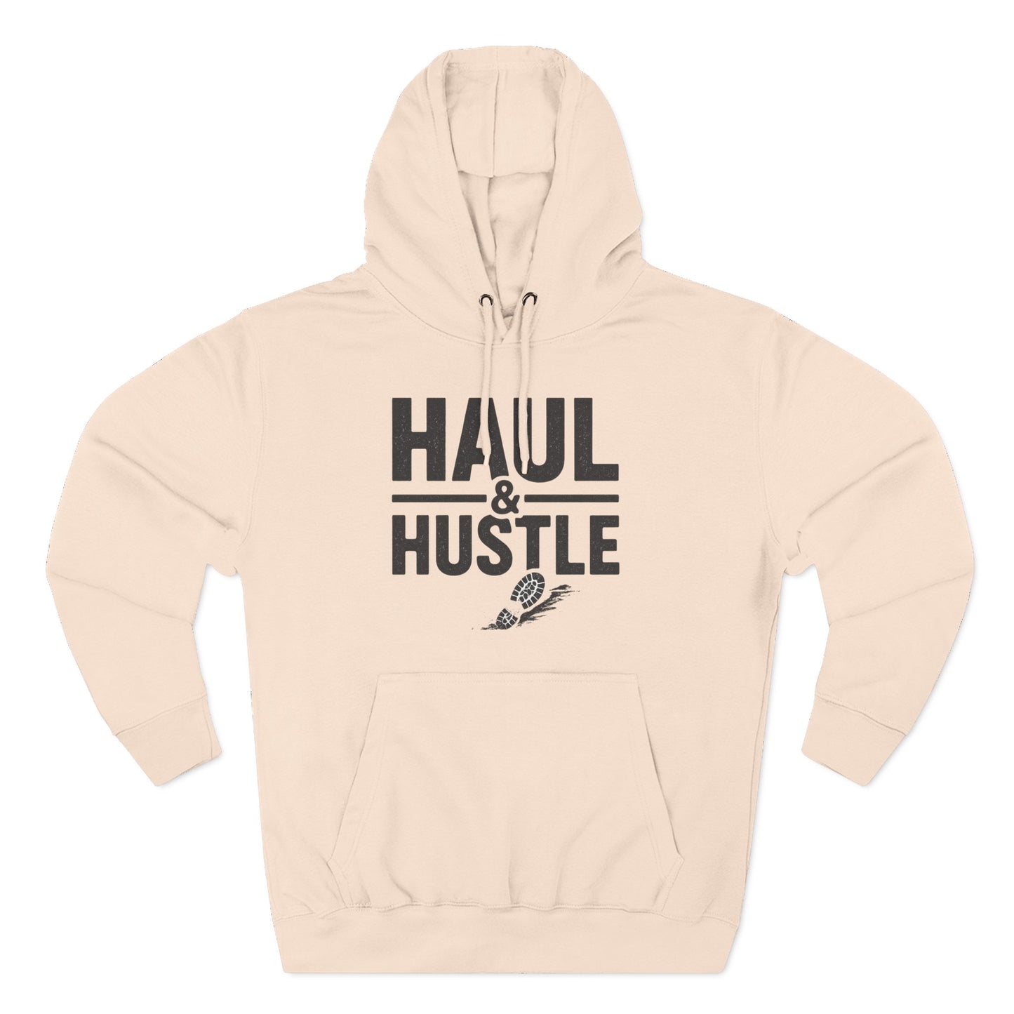 Inspirational Fleece Hoodie - 'Haul & Hustle'
