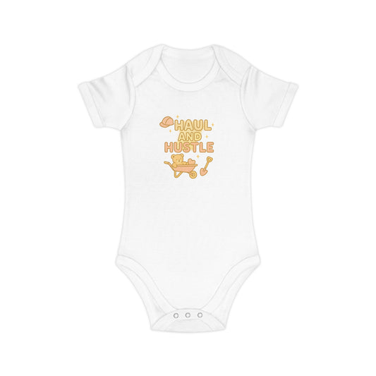 Haul and Hustle Baby Bodysuit - Comfy Cotton Infant Outfit for Little Go-Getters