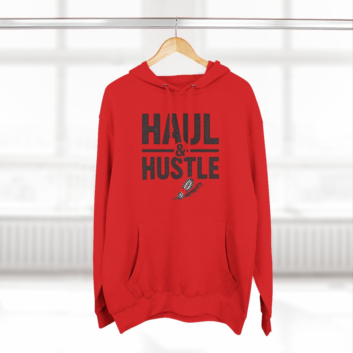 Inspirational Fleece Hoodie - 'Haul & Hustle'