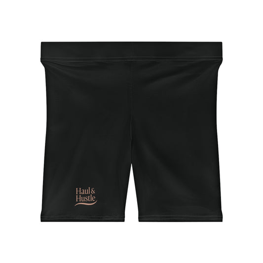 Haul & Hustle Women's Biker Shorts - Black Activewear for Comfort and Style