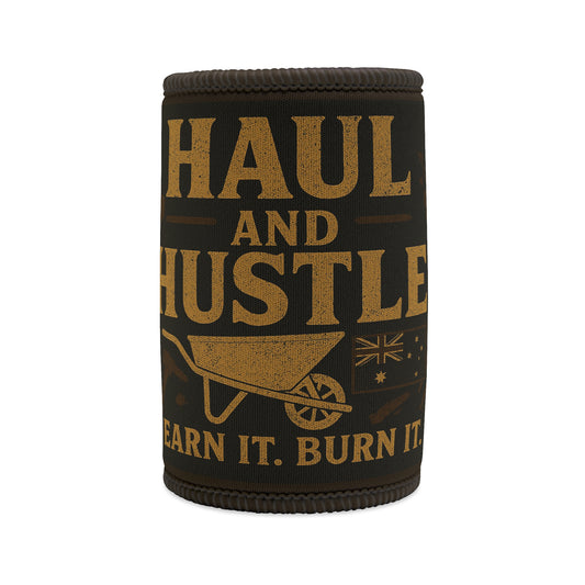 Haul and Hustle Stubby Cooler for Builders and Workers