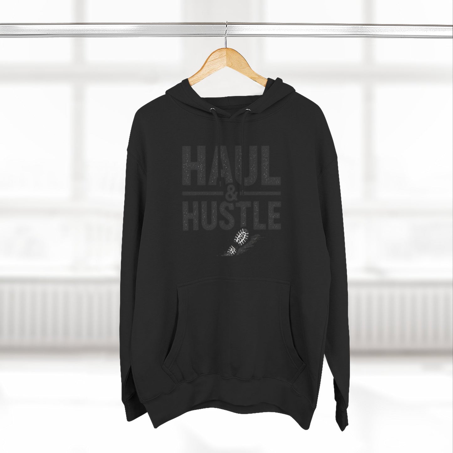 Inspirational Fleece Hoodie - 'Haul & Hustle'
