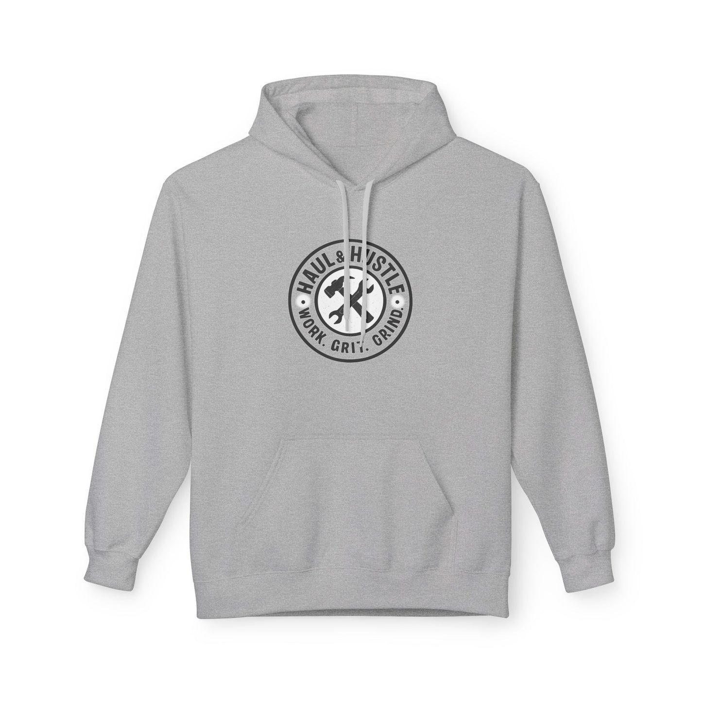 Haul & Hustle Motivational Fleece Hoodie for Active Lifestyle, winter warmer