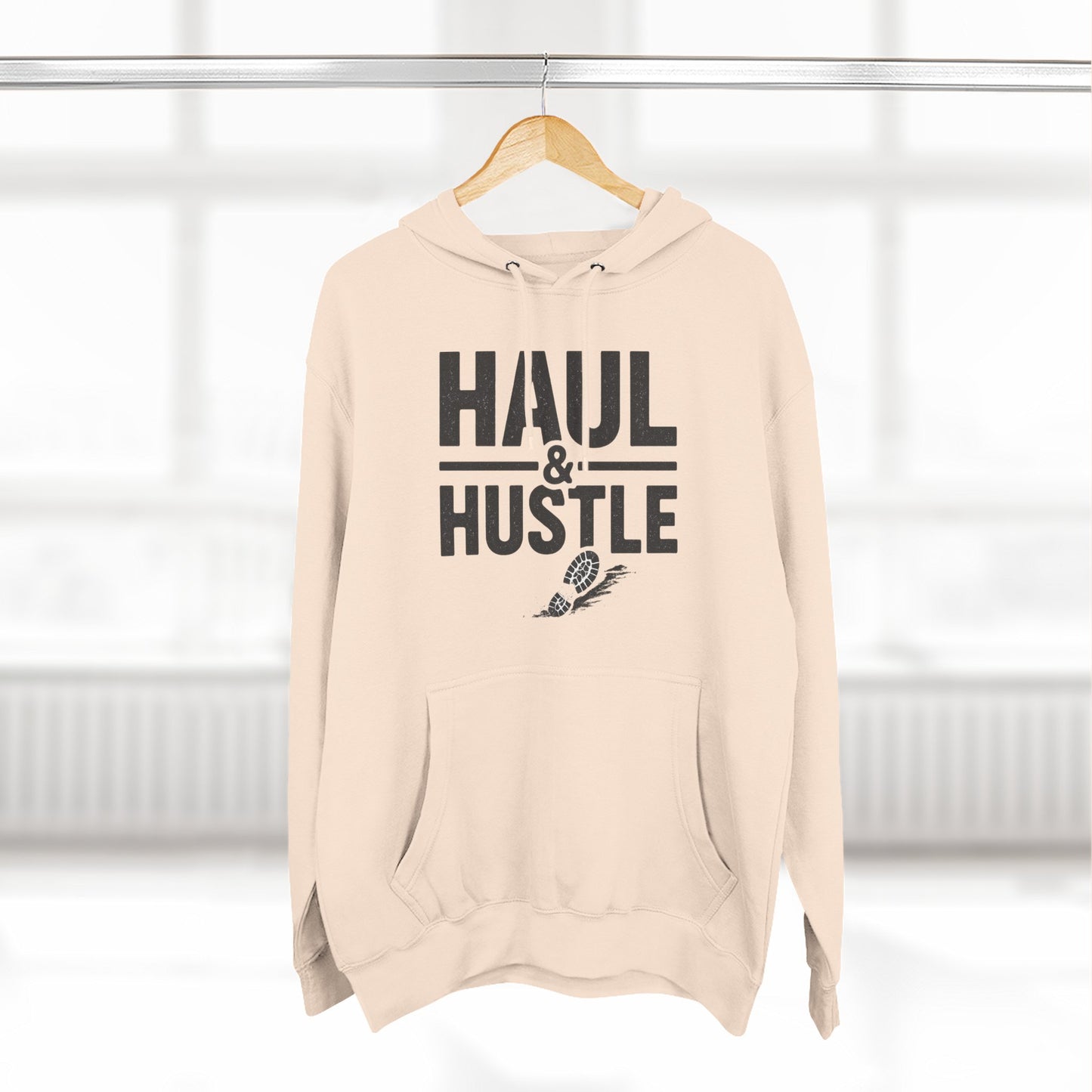 Inspirational Fleece Hoodie - 'Haul & Hustle'