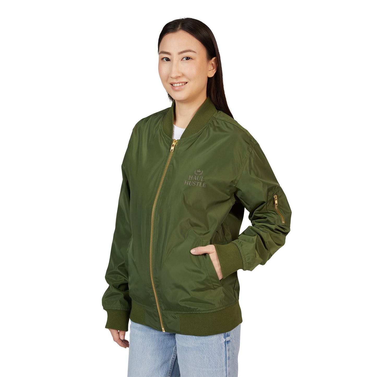 Stylish Bomber Jacket | Eco-Friendly Fashion, Urban Wear, Trendy Outerwear, Embroidered Jacket, Gift for Him/Her