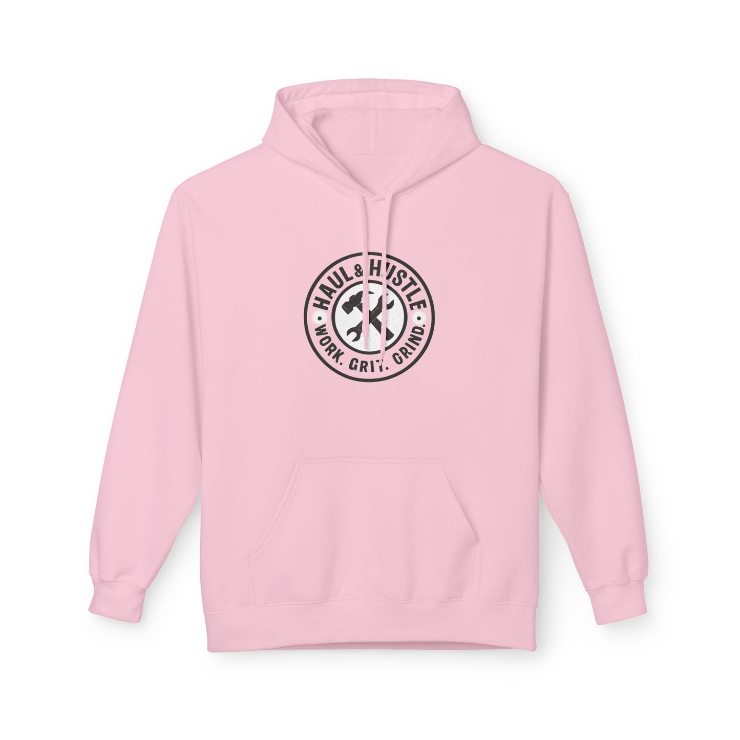 Haul & Hustle Motivational Fleece Hoodie for Active Lifestyle, winter warmer