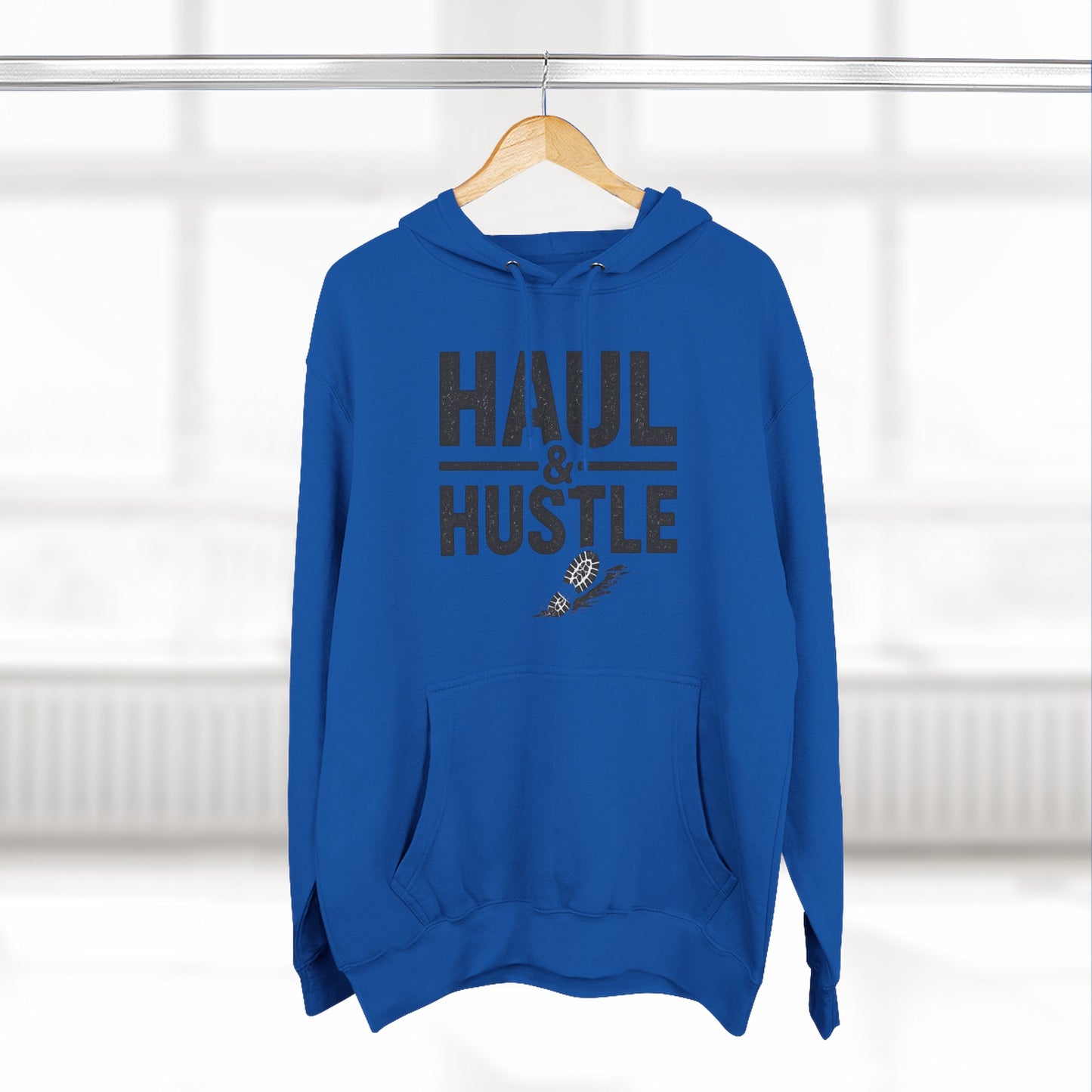 Inspirational Fleece Hoodie - 'Haul & Hustle'