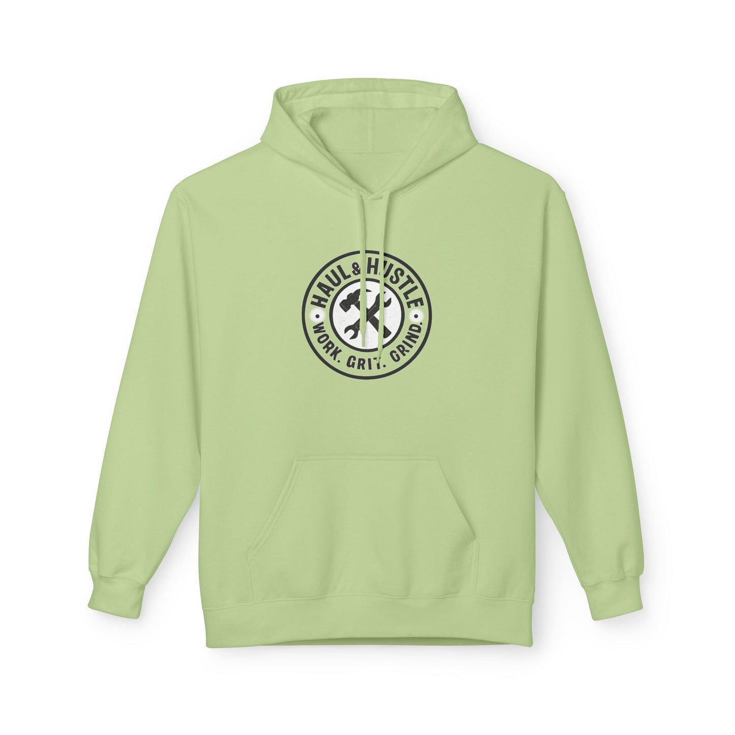 Haul & Hustle Motivational Fleece Hoodie for Active Lifestyle, winter warmer